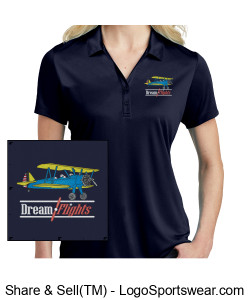 Grandpas Stearman Womens Polo Design Zoom